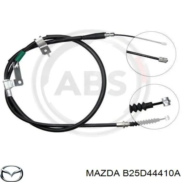  Cable de freno de mano trasero derecho para Mazda Protege 4 DOOR