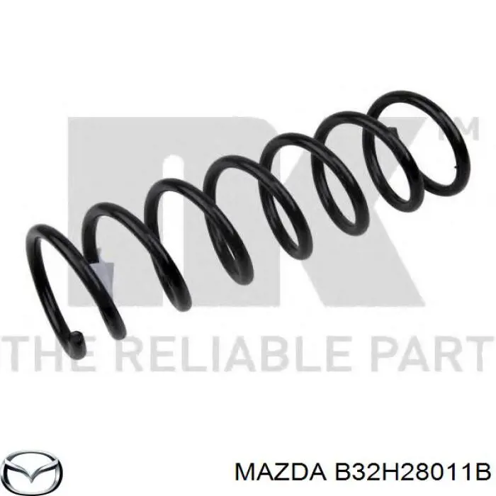 B32H28011B Mazda muelle de suspensión eje trasero