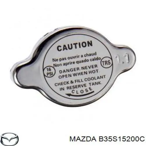 B35S15200C Mazda radiador refrigeración del motor