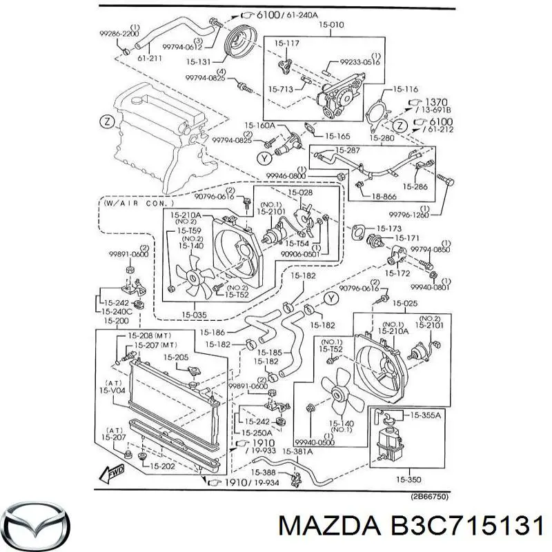 B3C715131 Mazda 