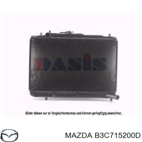 B3C715200D Mazda radiador refrigeración del motor