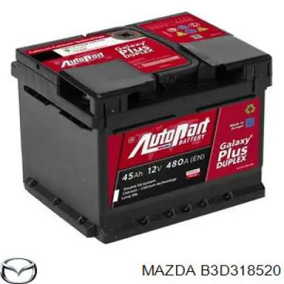 B3D318520 Mazda batería de arranque