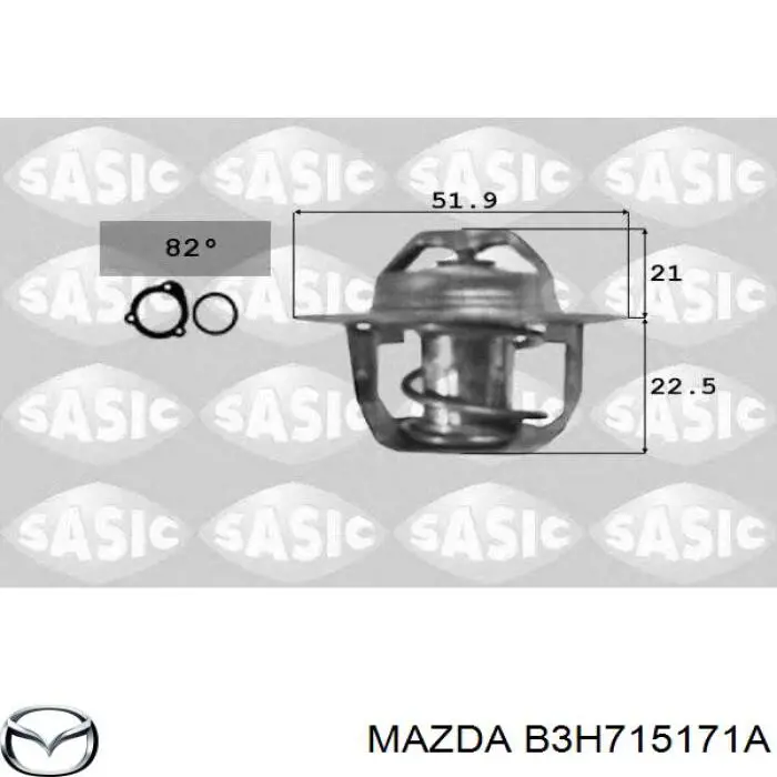 B3H715171A Mazda termostato, refrigerante