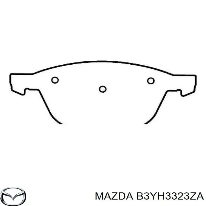 B3YH3323ZA Mazda pastillas de freno delanteras