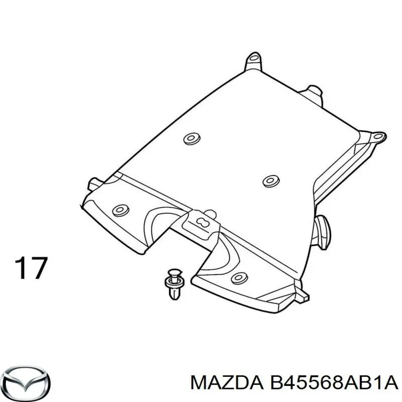  Clips Fijación, revestimiento puerta para Mazda CX-3 DK