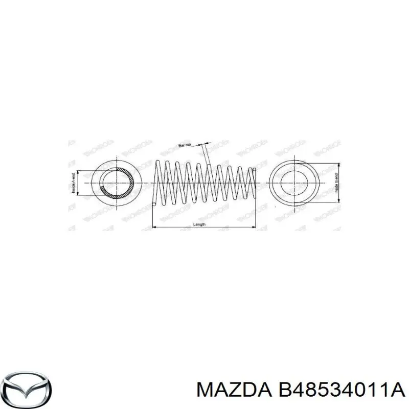 B48534011A Mazda muelle de suspensión eje delantero