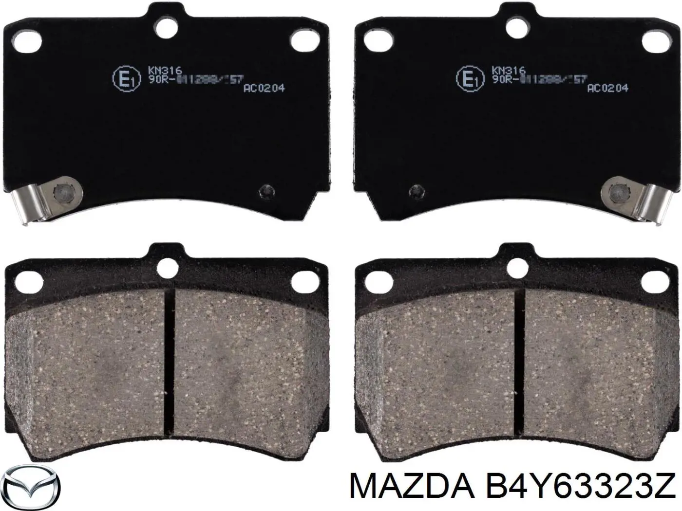 B4Y63323Z Mazda pastillas de freno delanteras