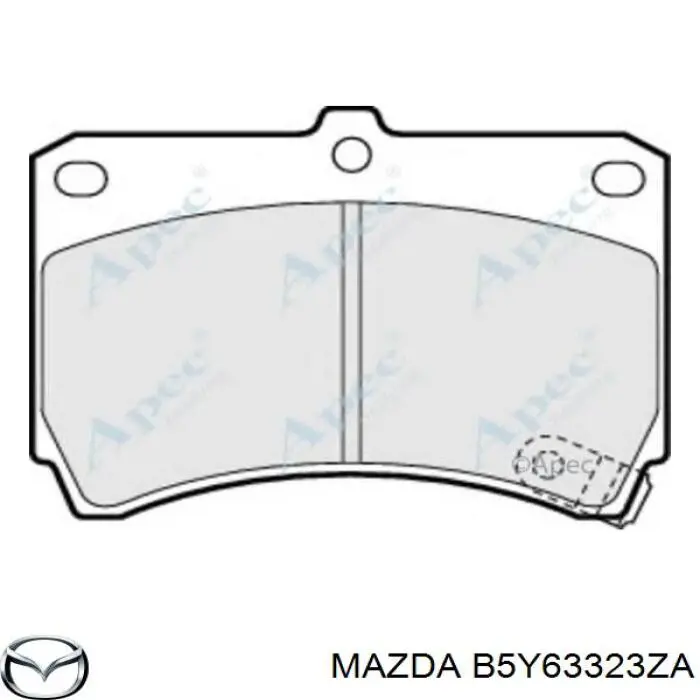 B5Y63323ZA Mazda pastillas de freno delanteras