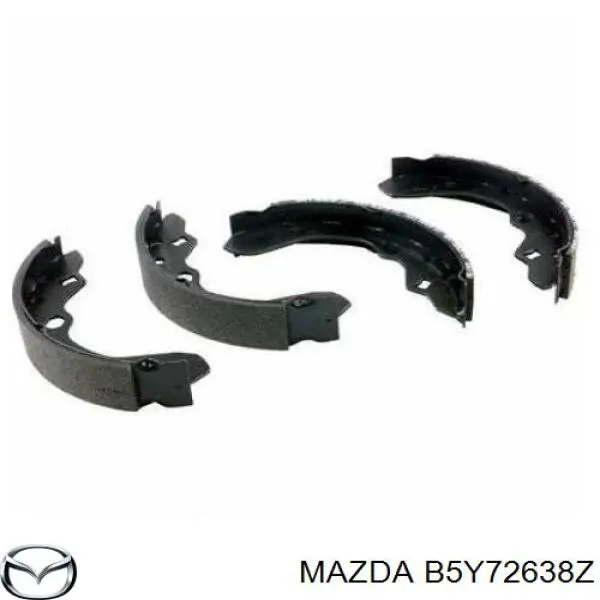 B5Y72638Z Mazda zapatas de frenos de tambor traseras