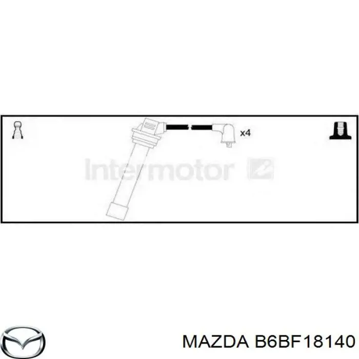 B6BF18140 Mazda juego de cables de encendido