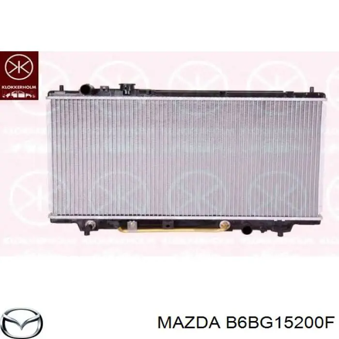 B6BG15200F Mazda radiador refrigeración del motor