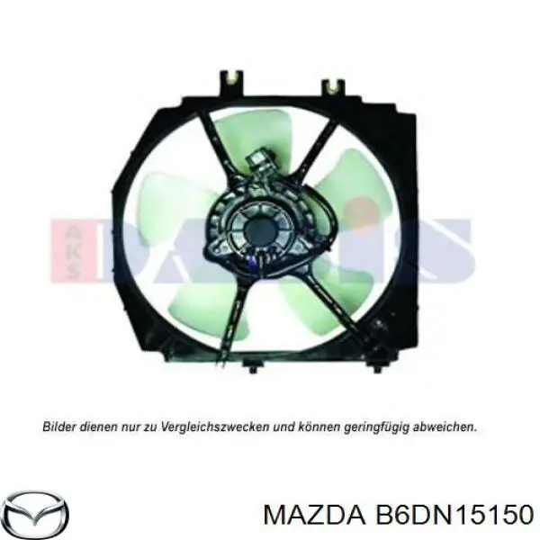 B6DN15150 Mazda motor del ventilador de enfriado