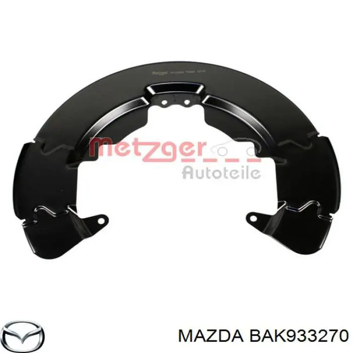  Chapa protectora contra salpicaduras, disco de freno delantero derecho para Mazda 3 BK14