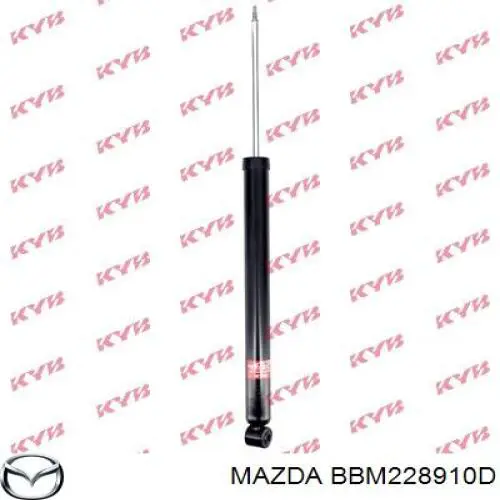 BBM228910D Mazda amortiguador trasero