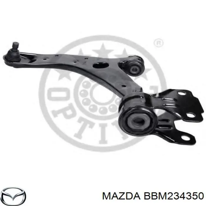 BBM234350 Mazda barra oscilante, suspensión de ruedas delantera, inferior izquierda