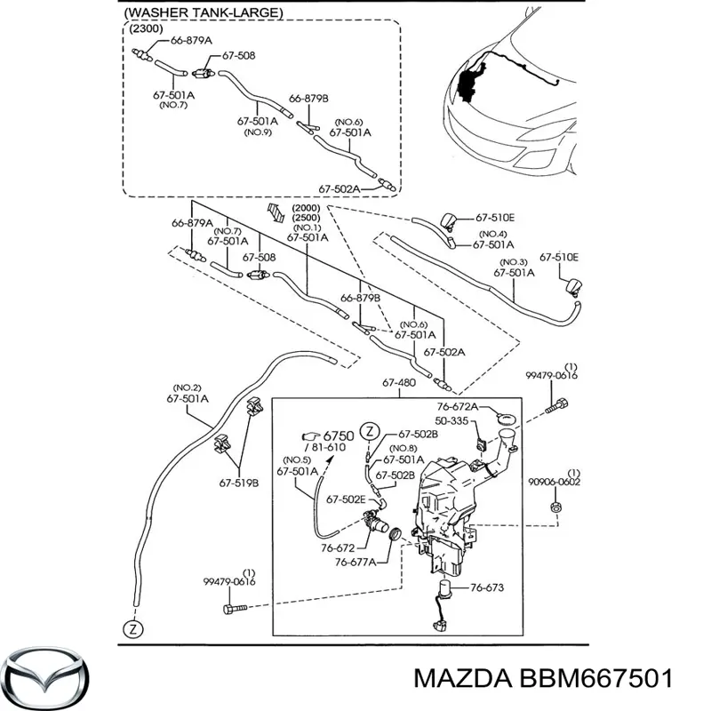 BBM667501 Mazda 