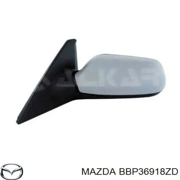 BBP36918ZD Mazda espejo retrovisor izquierdo