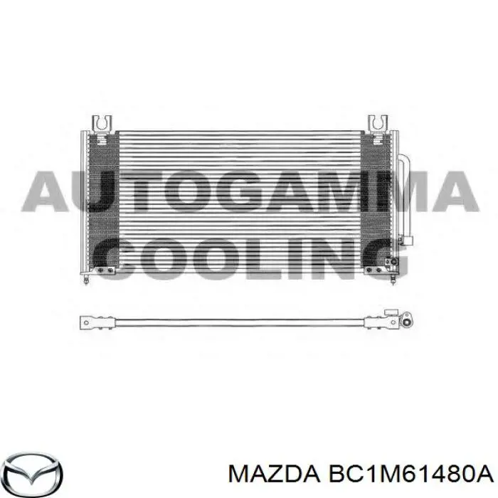 BC1M61480A Mazda condensador aire acondicionado