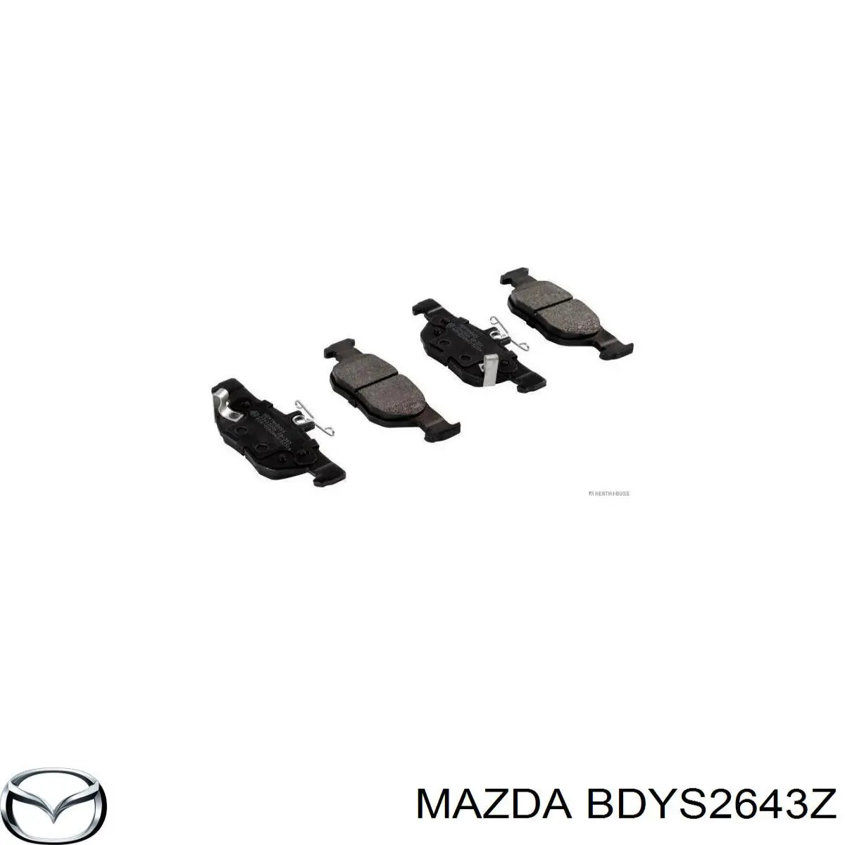 BDYS2643Z Mazda pastillas de freno traseras