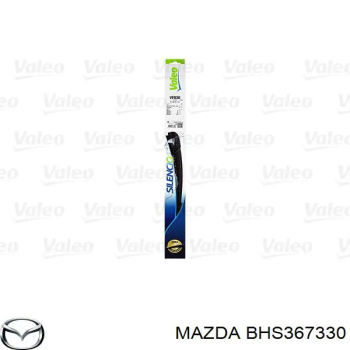 BHS367330 Mazda juego de limpiaparabrisas de luna delantera, 2 piezas