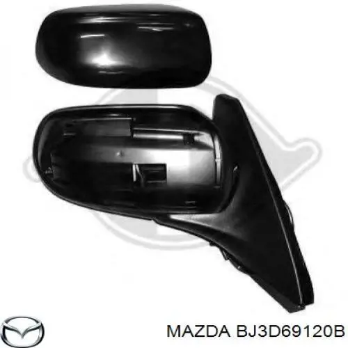  Espejo retrovisor derecho para Mazda Protege 4 DOOR