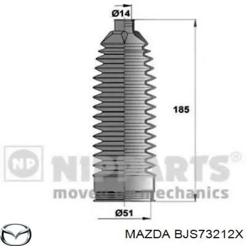 BJS73212X Mazda fuelle, dirección