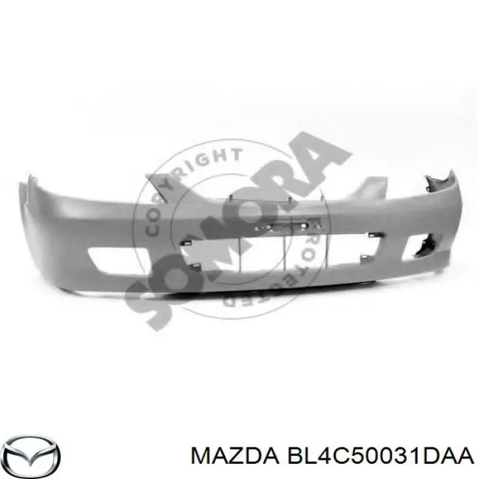 BL4C50031DAA Mazda parachoques delantero