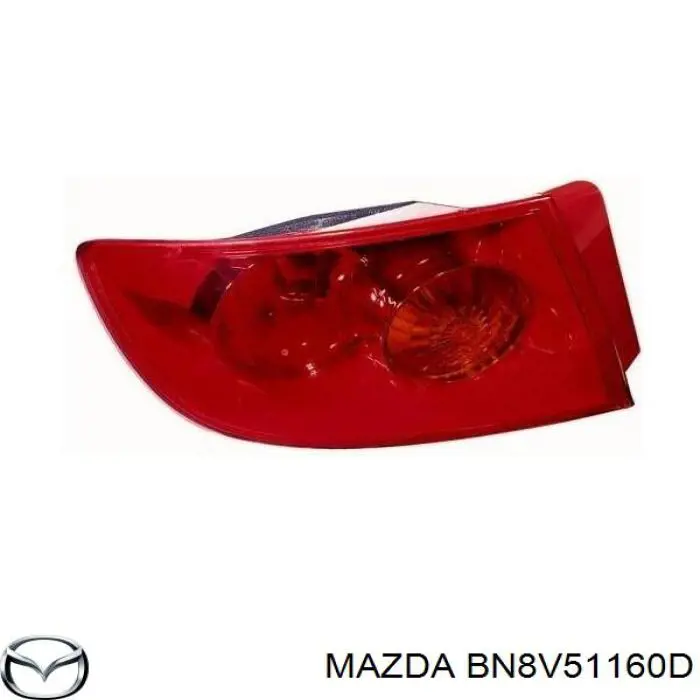 BN8V51160D Mazda piloto posterior exterior izquierdo