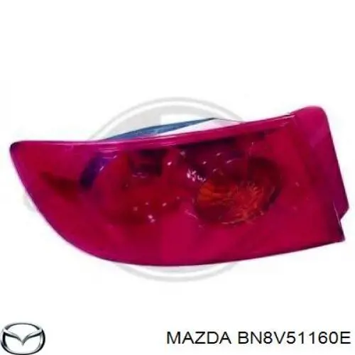 BN8V51160E Mazda piloto posterior exterior izquierdo