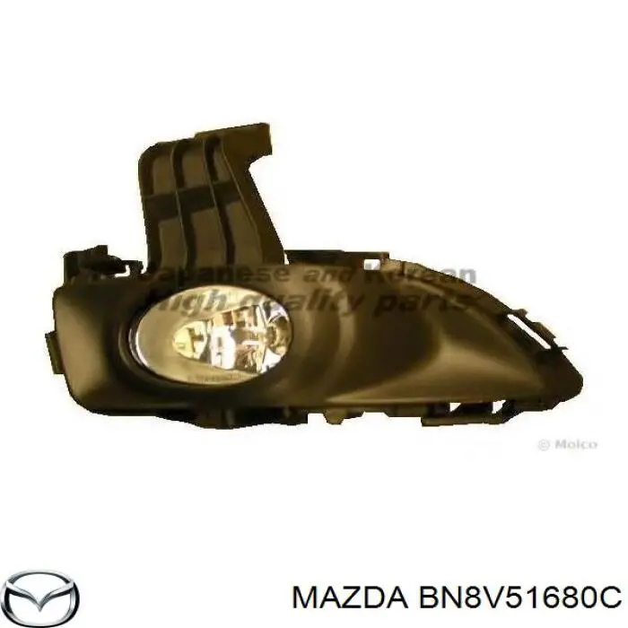 BN8V51680C Mazda faro antiniebla derecho