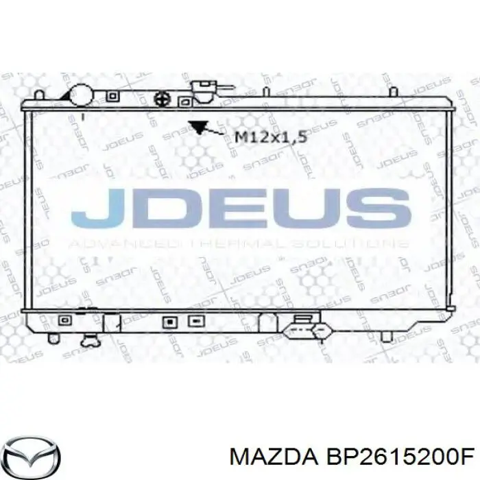 BP2615200G Mazda radiador refrigeración del motor