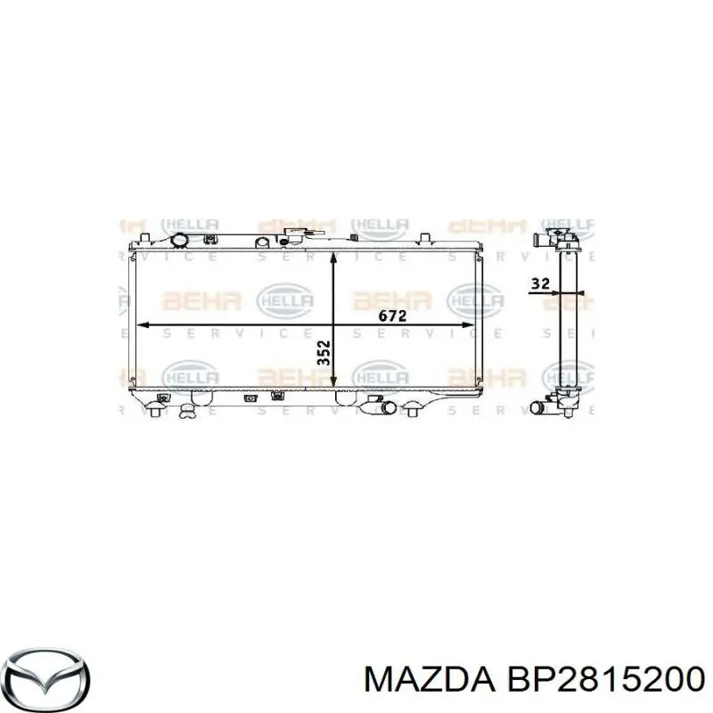 BP2815200 Mazda radiador refrigeración del motor