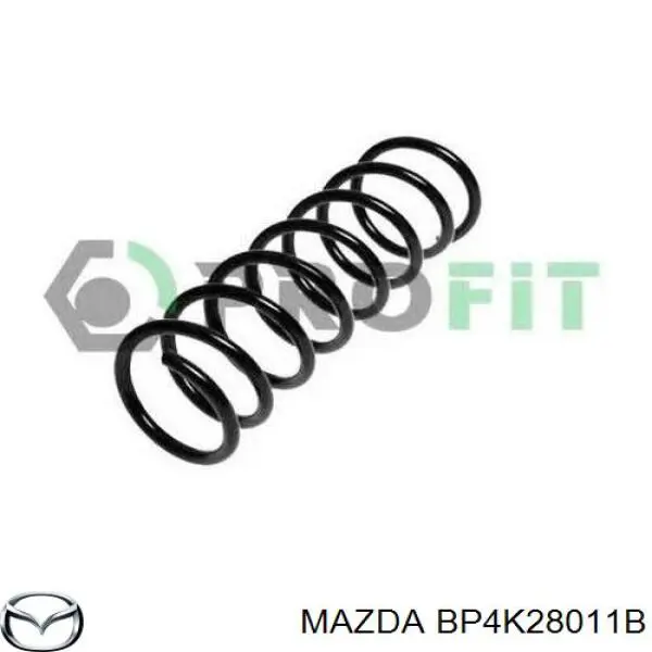 BP4K28011B Mazda muelle de suspensión eje trasero