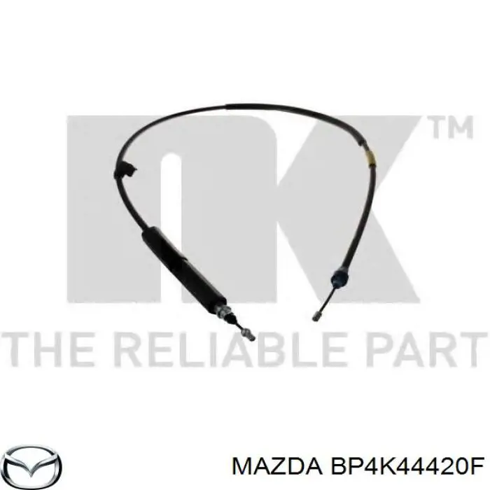 BP4K44420F Mazda cable de freno de mano trasero izquierdo