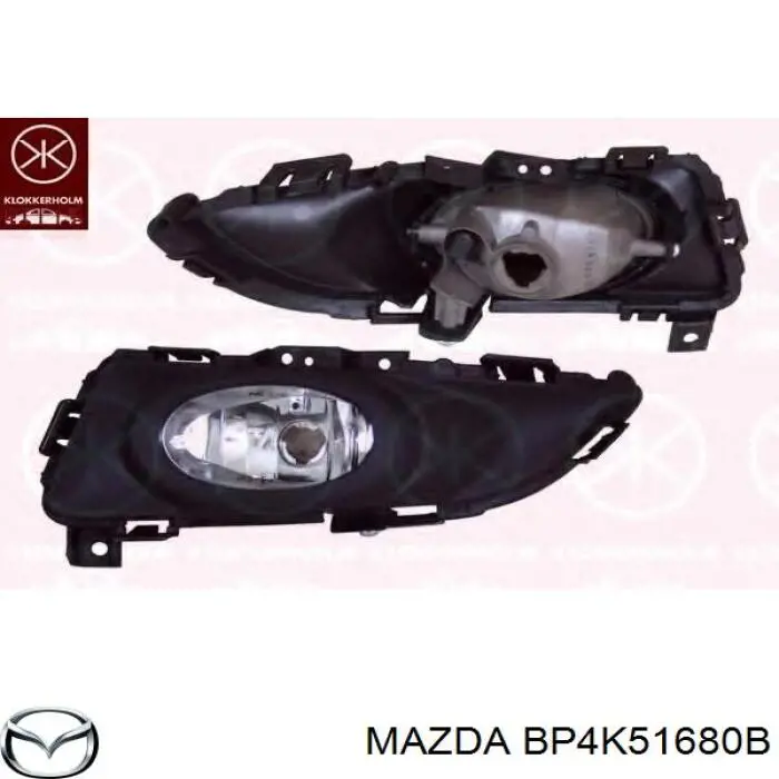 BP4K51680C Mazda faro antiniebla derecho