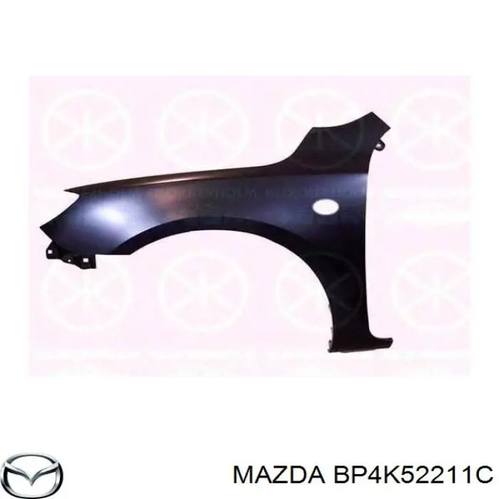  Guardabarros delantero izquierdo para Mazda 3 BK14