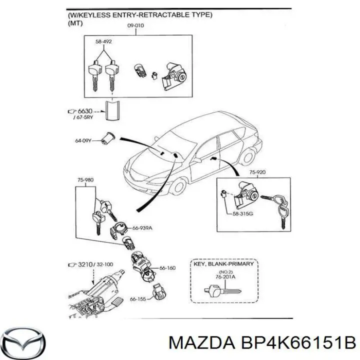  Interruptor de encendido / arranque para Mazda 5 CR