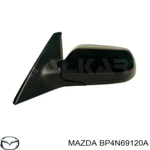 BP4N69120A Mazda espejo retrovisor derecho