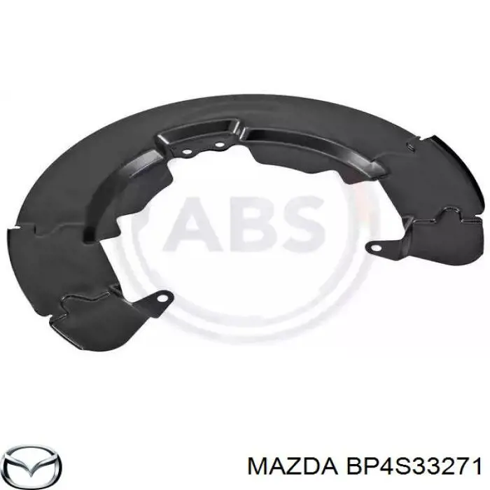  Chapa protectora contra salpicaduras, disco de freno delantero izquierdo para Mazda 3 BK14