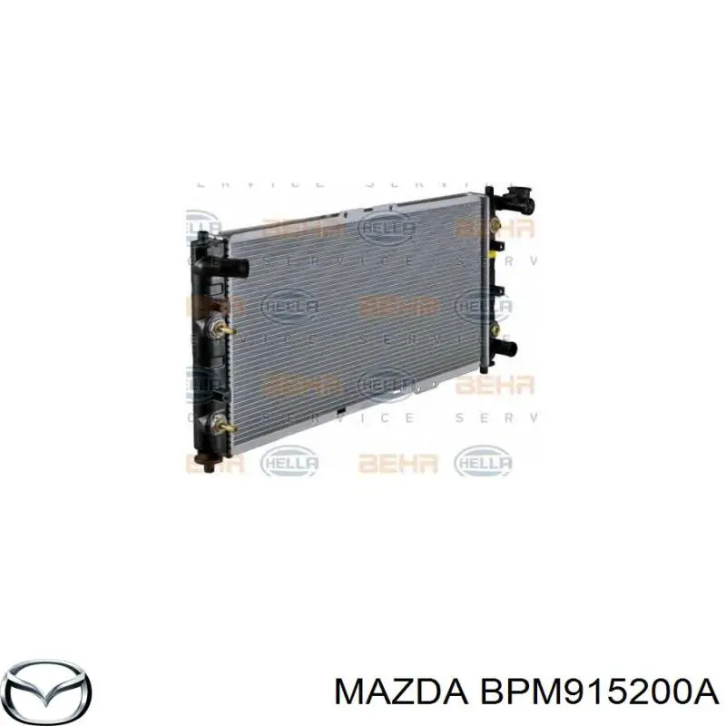 BPM915200A Mazda radiador refrigeración del motor