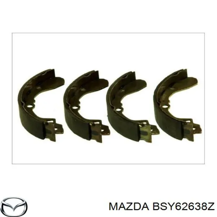 BSY62638Z Mazda zapatas de frenos de tambor traseras