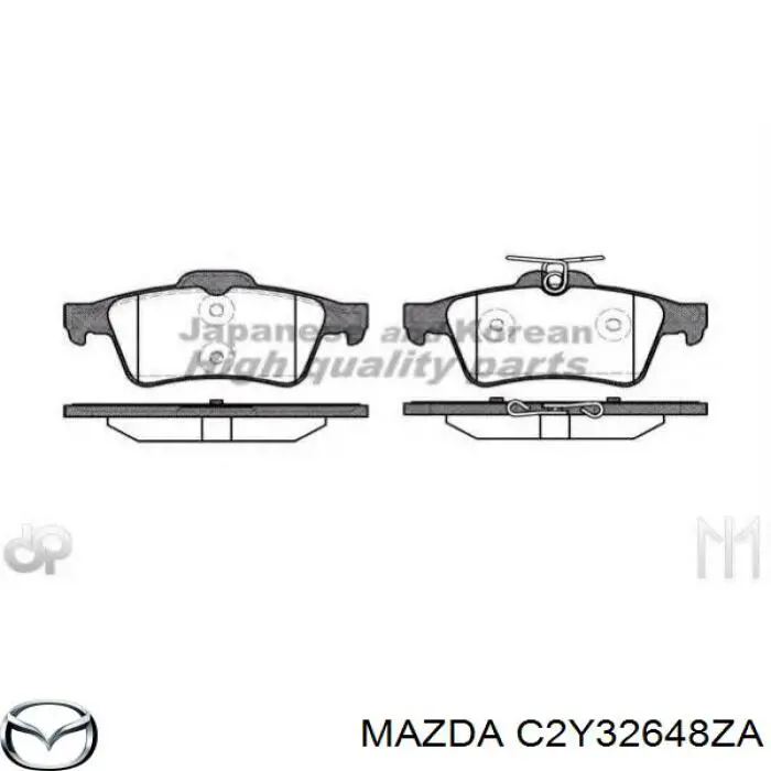 C2Y32648ZA Mazda pastillas de freno traseras