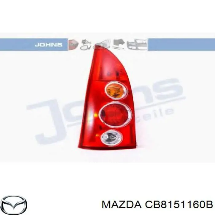 CB8151160B Mazda piloto posterior izquierdo