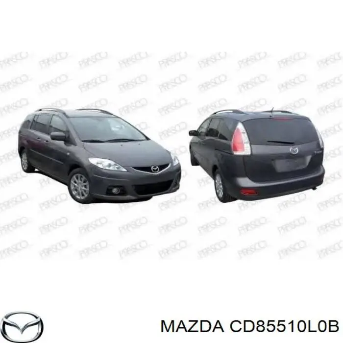  Faro izquierdo para Mazda 5 CR