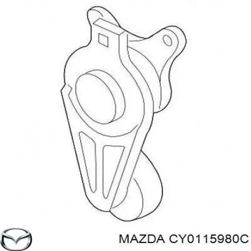 BT4E6B209CC Ford tensor de correa, correa poli v