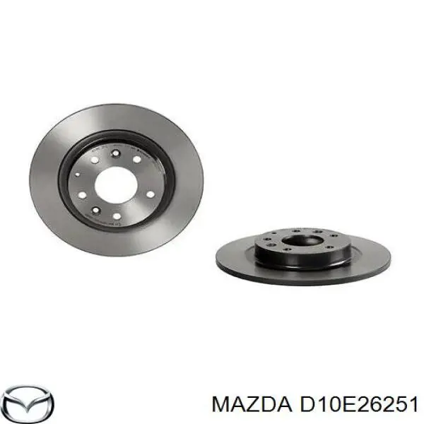 D10E26251 Mazda disco de freno trasero