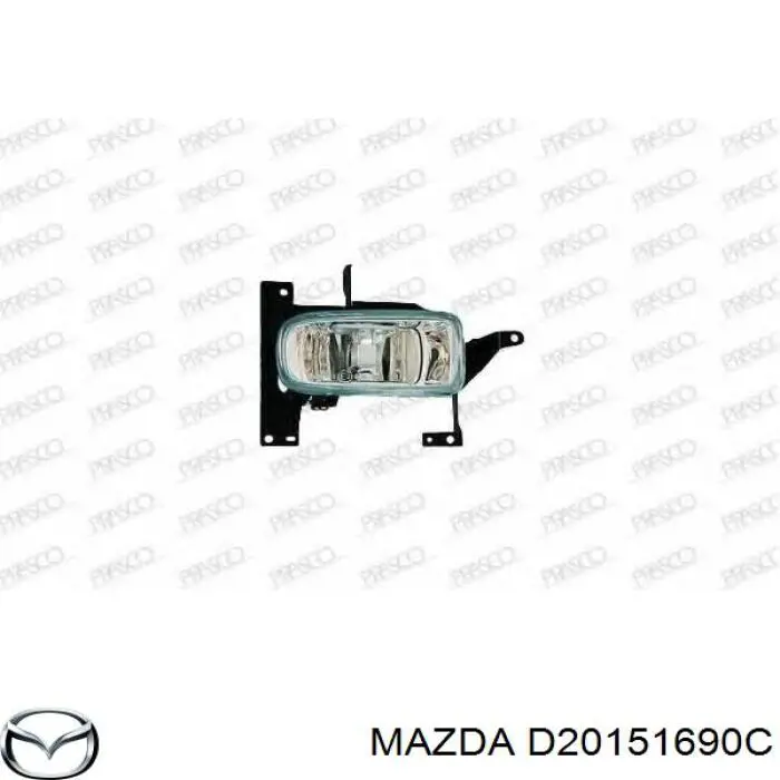  Faro antiniebla izquierdo para Mazda Demio DW