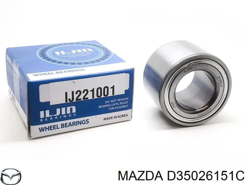 D35026151C Mazda cojinete de rueda trasero