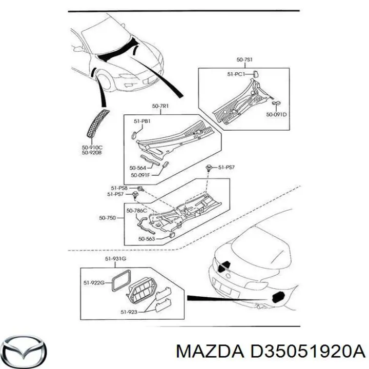  Rejilla aireadora de habitáculo trasera izquierda para Mazda 5 CR