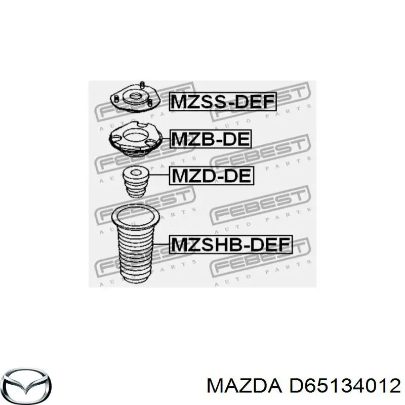  Caperuza protectora/fuelle, amortiguador delantero para Mazda 2 DE